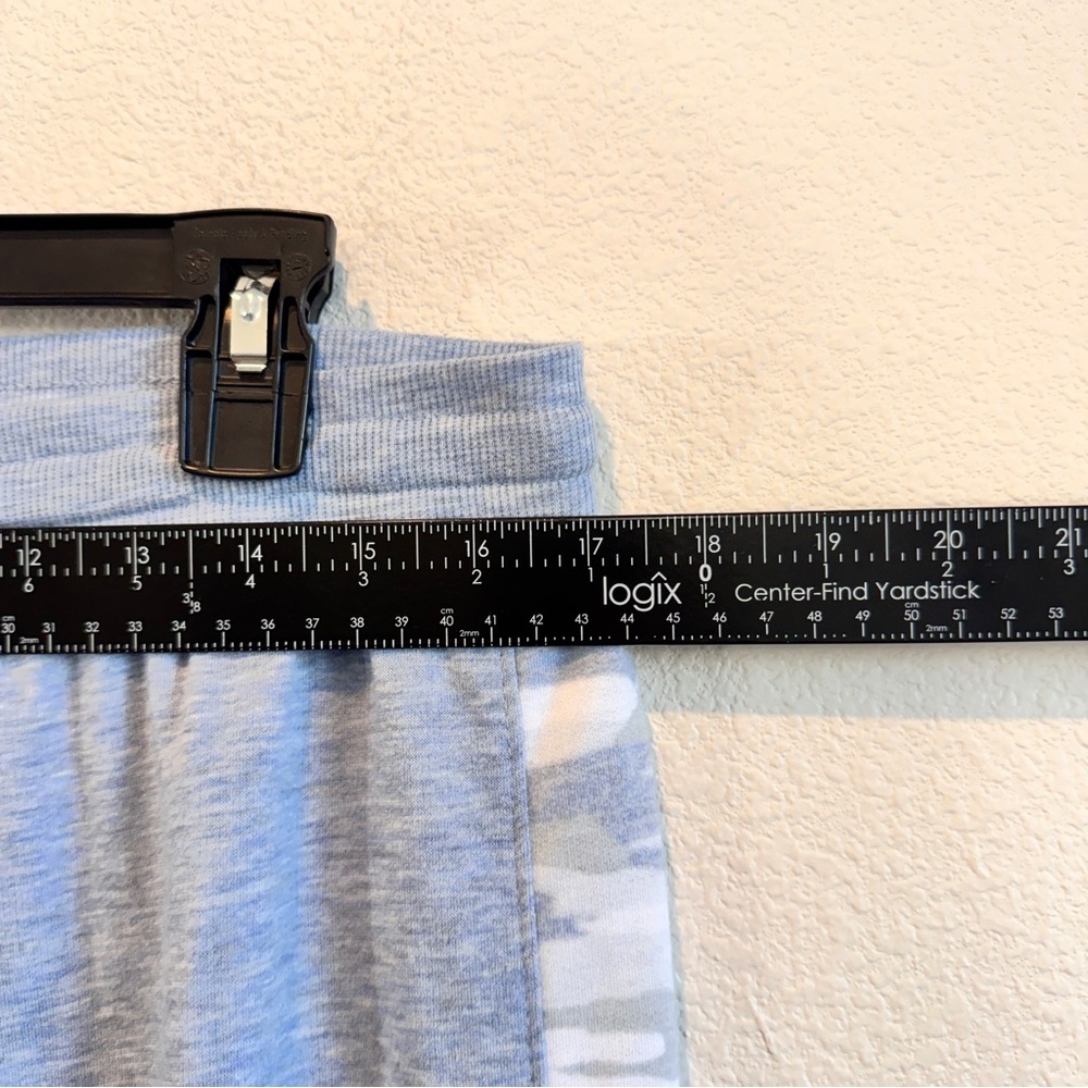 Splendid Athleisure Joggers Blue Gray Camo Stripe Drawstring Sweatpants L - Picture 3 of 9